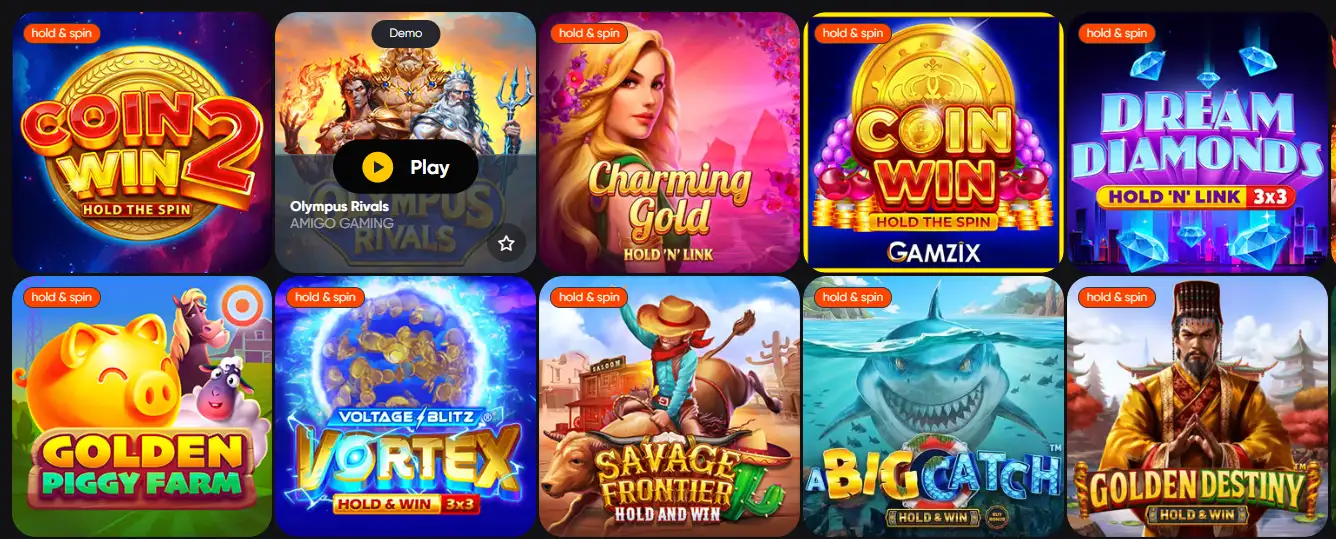  Caswino Casino player dashboard interface